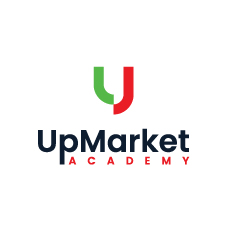 Upmarket Academy White logo